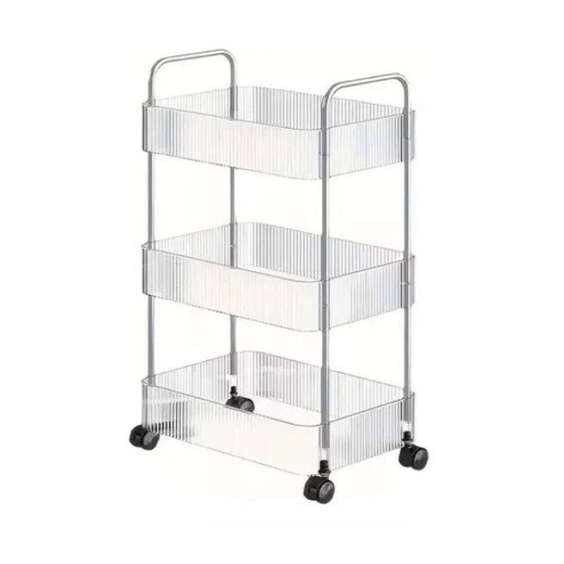 GENERICO - Estante Organizador Baño 3 Niveles Carrito Multifuncional Transparente