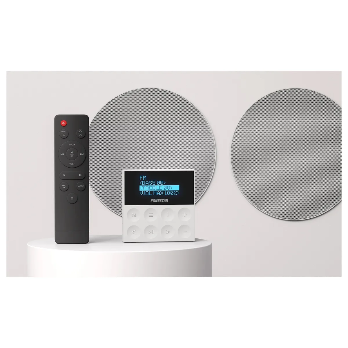 FONESTAR - Kit Audio Completo 2X15W BT USB SD AUX MP3 RADIO Control R Fonestar