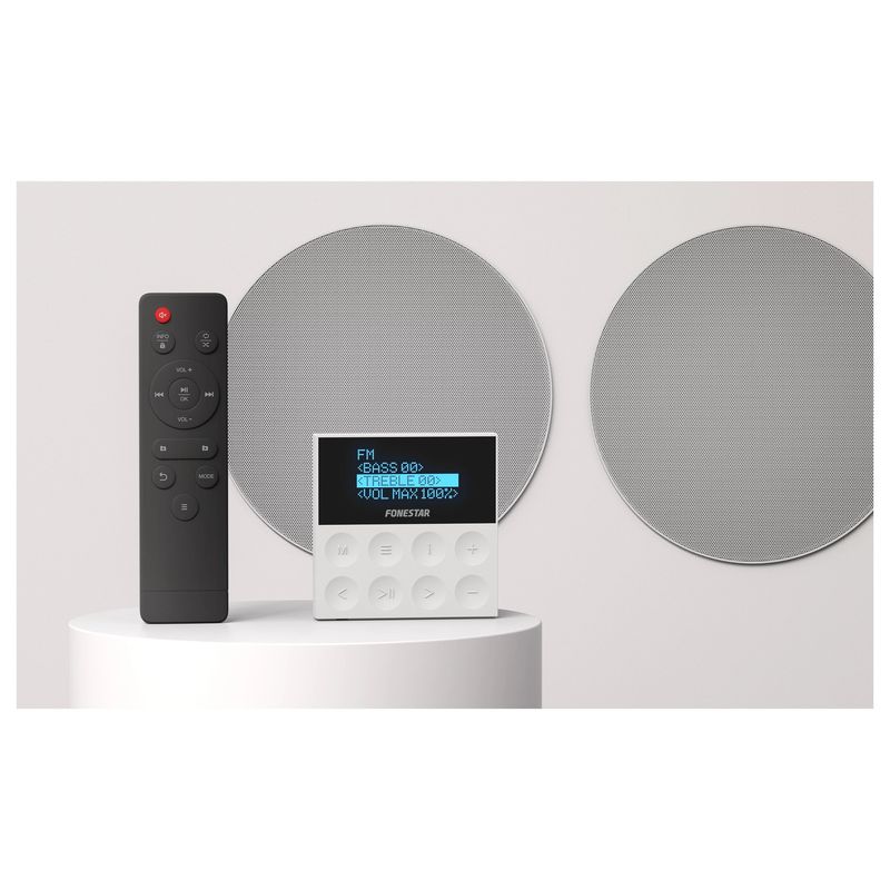 FONESTAR - Kit Audio Completo 2X15W BT USB SD AUX MP3 RADIO Control R Fonestar