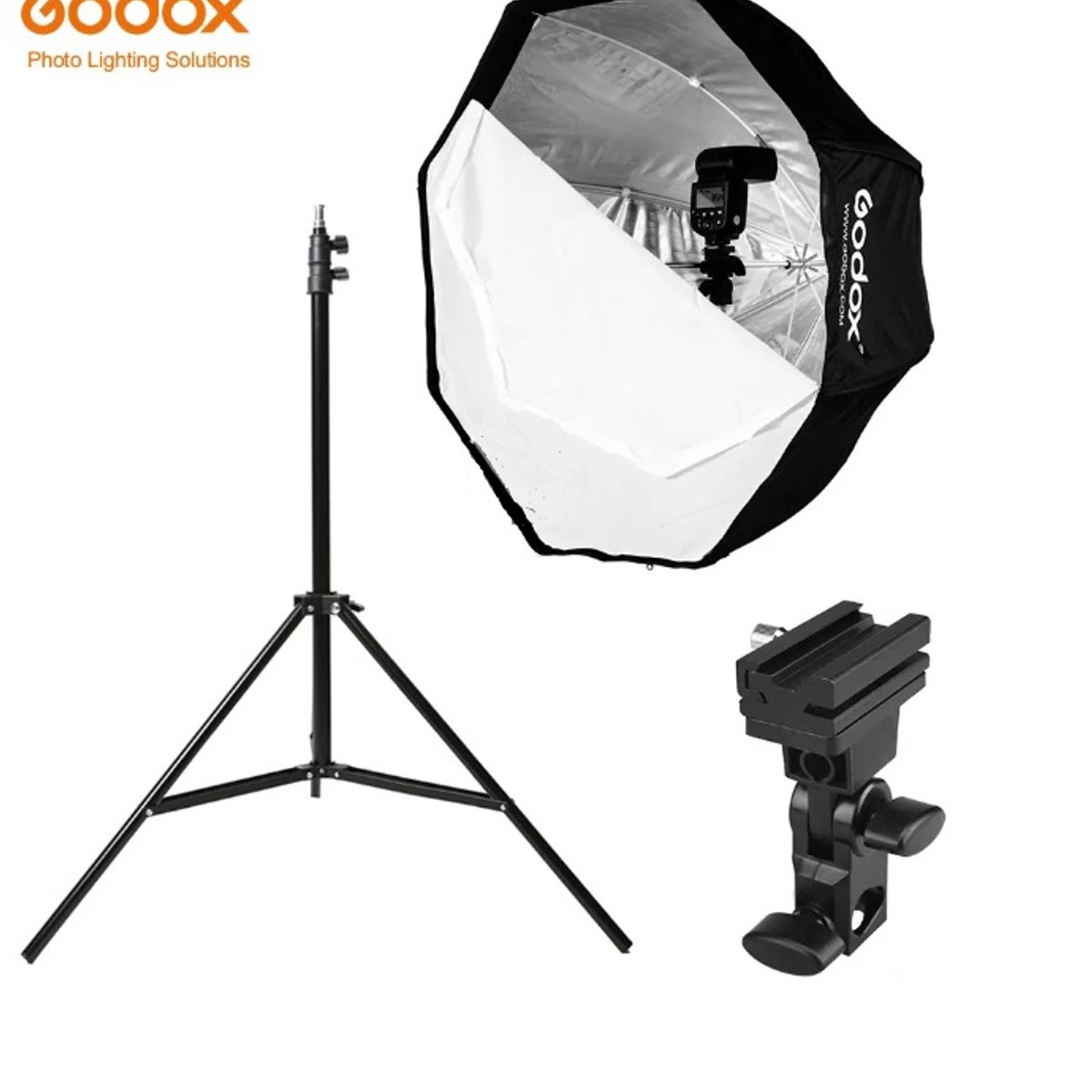 GENERICO - KIT OCTABOX GODOX 120CM + ATRIL + SWIVEL