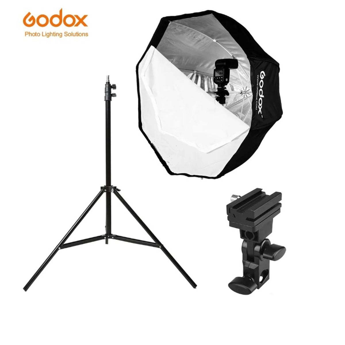 GENERICO - KIT OCTABOX GODOX 120CM + ATRIL + SWIVEL