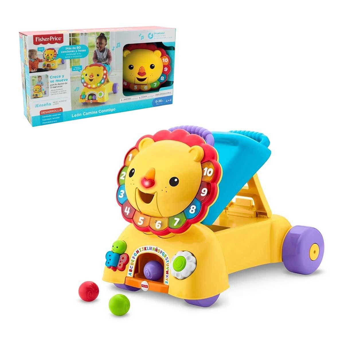 FISHER PRICE - Fisher Price Leon Camina Conmigo Mattel