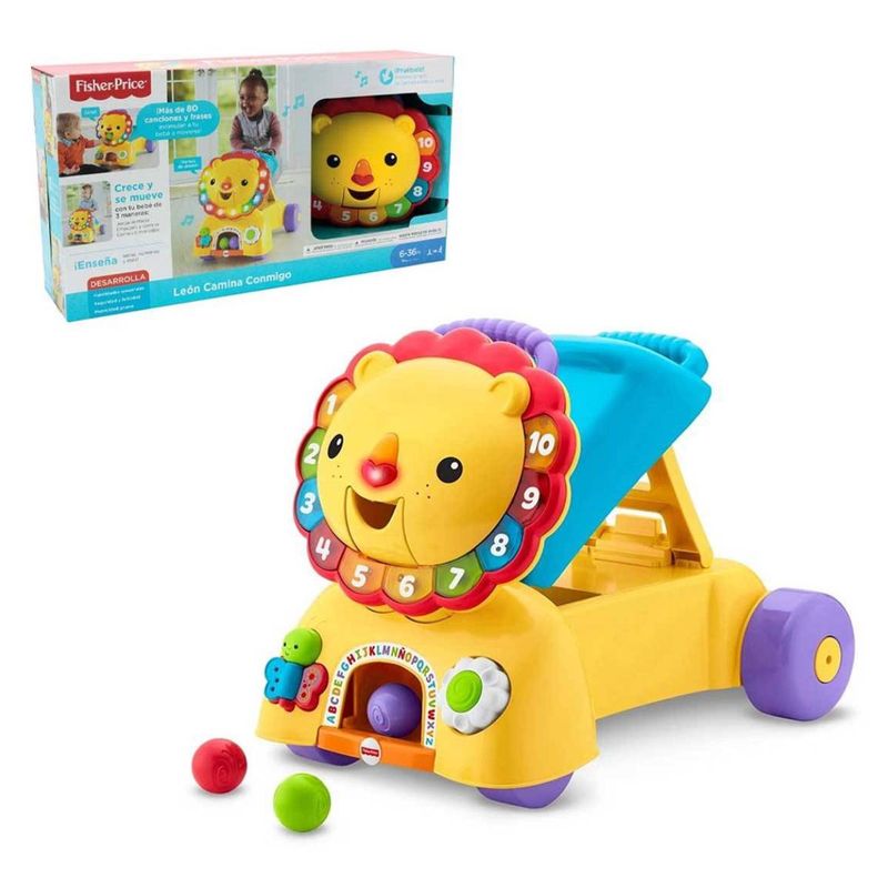FISHER PRICE - Fisher Price Leon Camina Conmigo Mattel