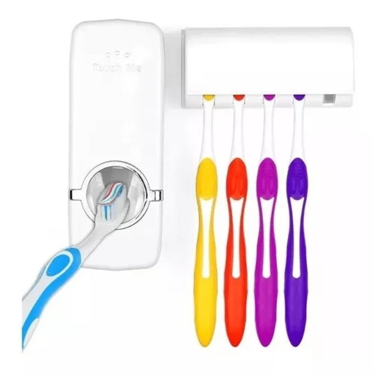 GENERICO - Dispensador Automático De Pasta De Dientes Con Porta Cepillo.