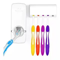 GENERICO - Dispensador Automático De Pasta De Dientes Con Porta Cepillo