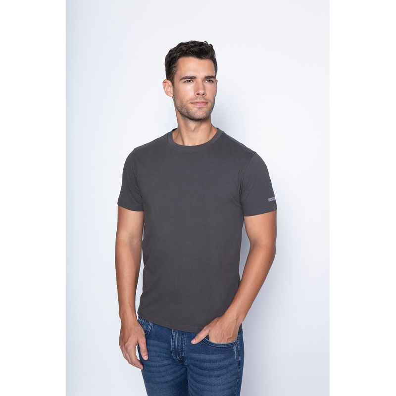 NIMTU - Polera Tres Cruces Gris Nimtu