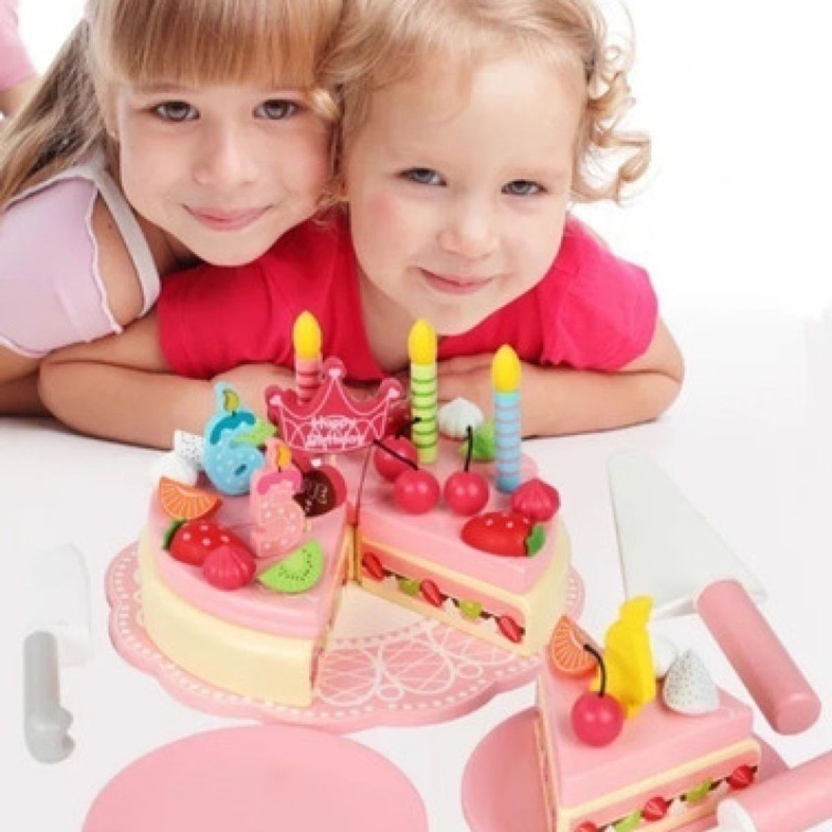 SOFT PLAY - Juguete De Madera Pastel Cumpleaños Juguete Madera