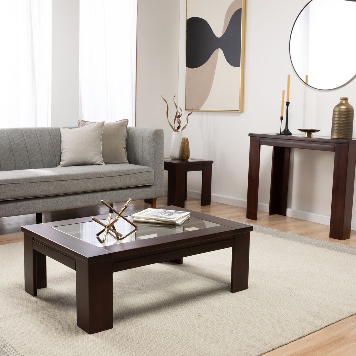 EROOMS - MESA CENTRO NEW MALAGA CHOCOLATE