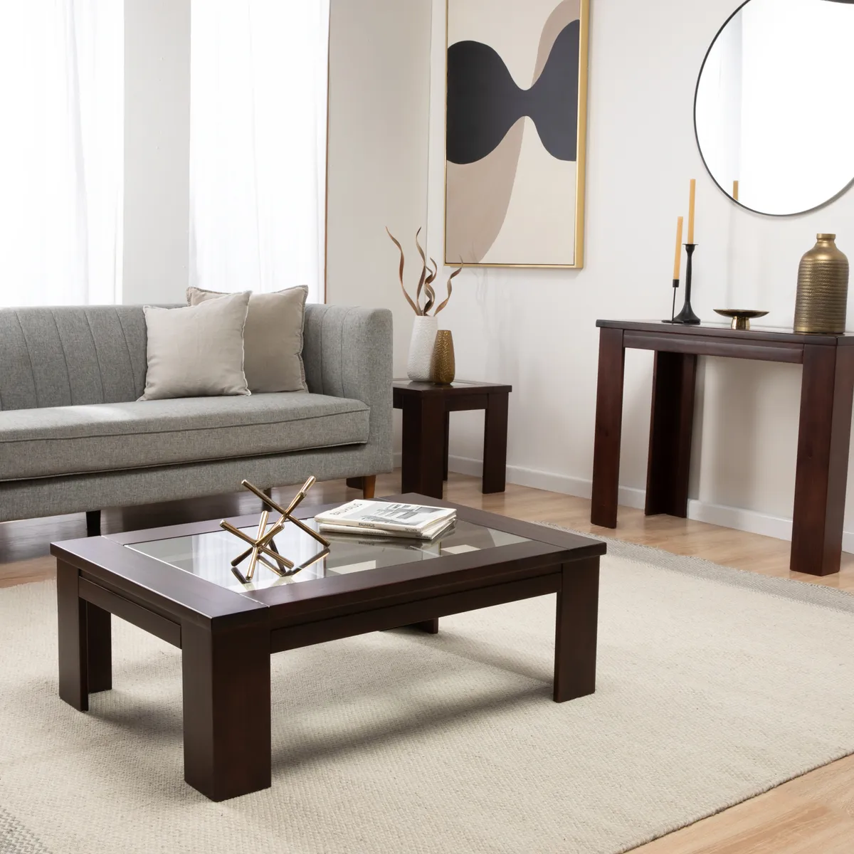 EROOMS - MESA CENTRO NEW MALAGA CHOCOLATE