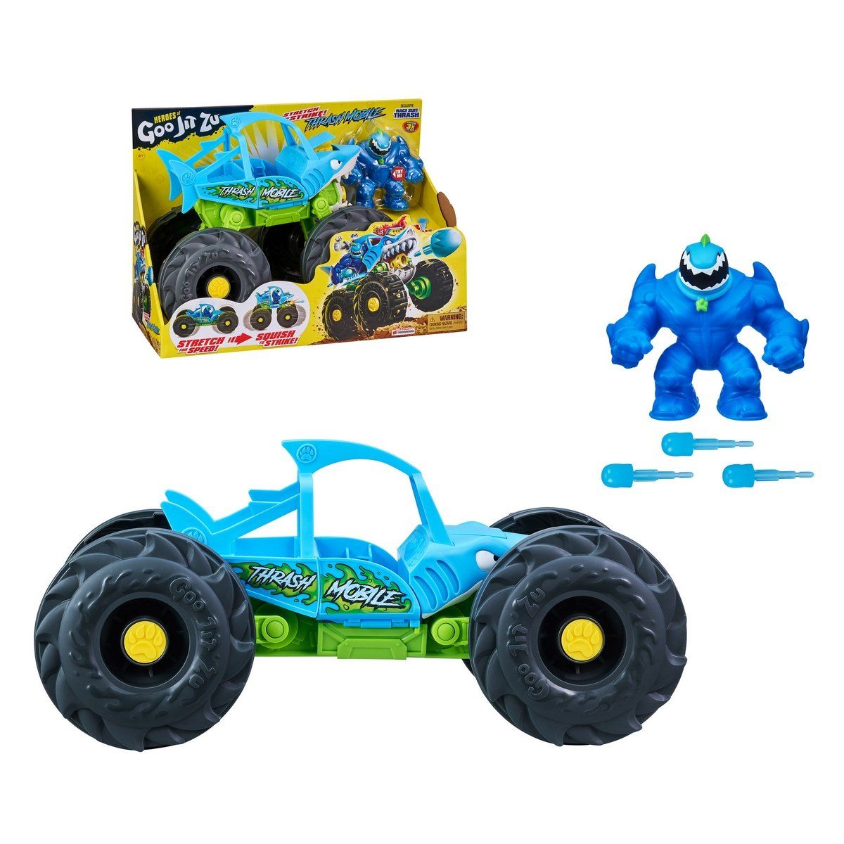 ANSALDO - Figura de acción HEROES OF GOO JIT ZU Thrash móvil lanzador