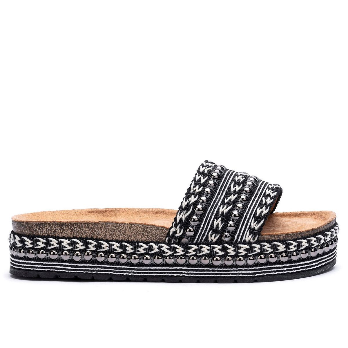 CHINITOWN - Sandalia Mujer Negro Agustina Chinitown