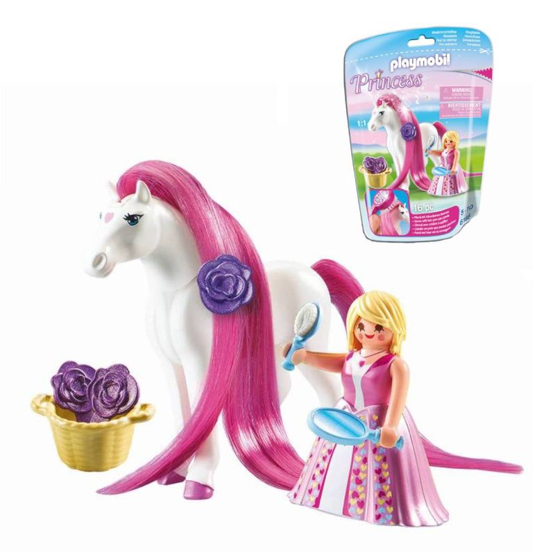 PLAYMOBIL - Playmobil Princesa Con Caballo - Blanco