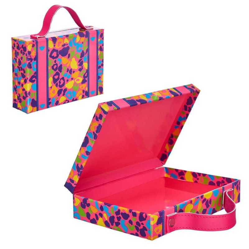 BUILD A BEAR - Maleta Rosada Print Leopardo Build-A-Bear