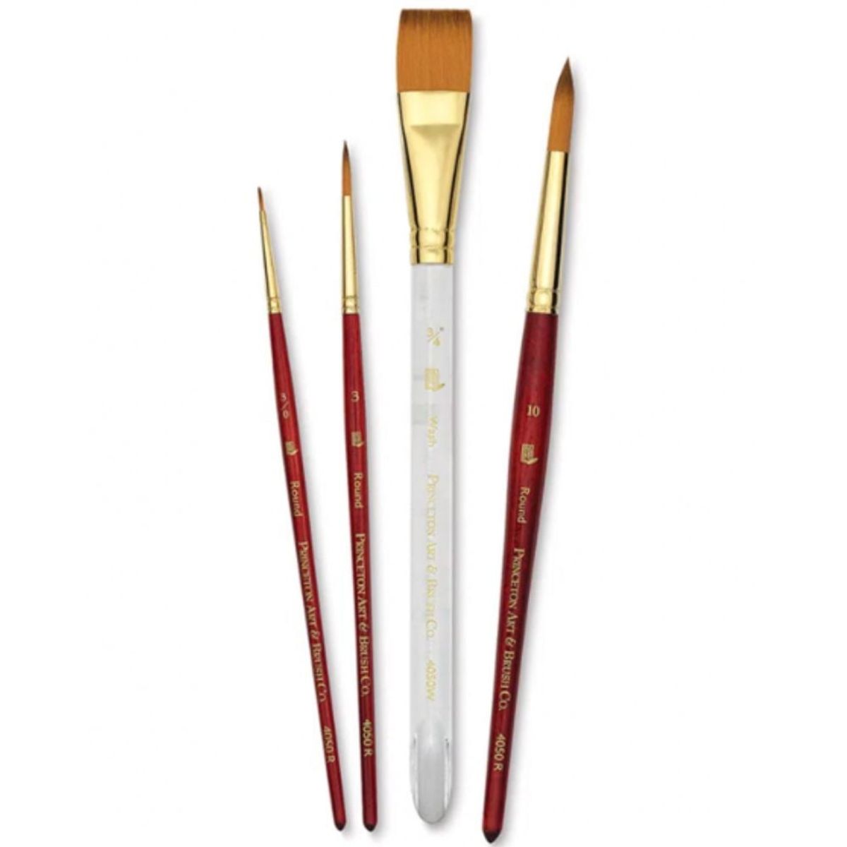 PRINCETON - Set 4 Pincel Acuarela Heritage Princeton Sintético