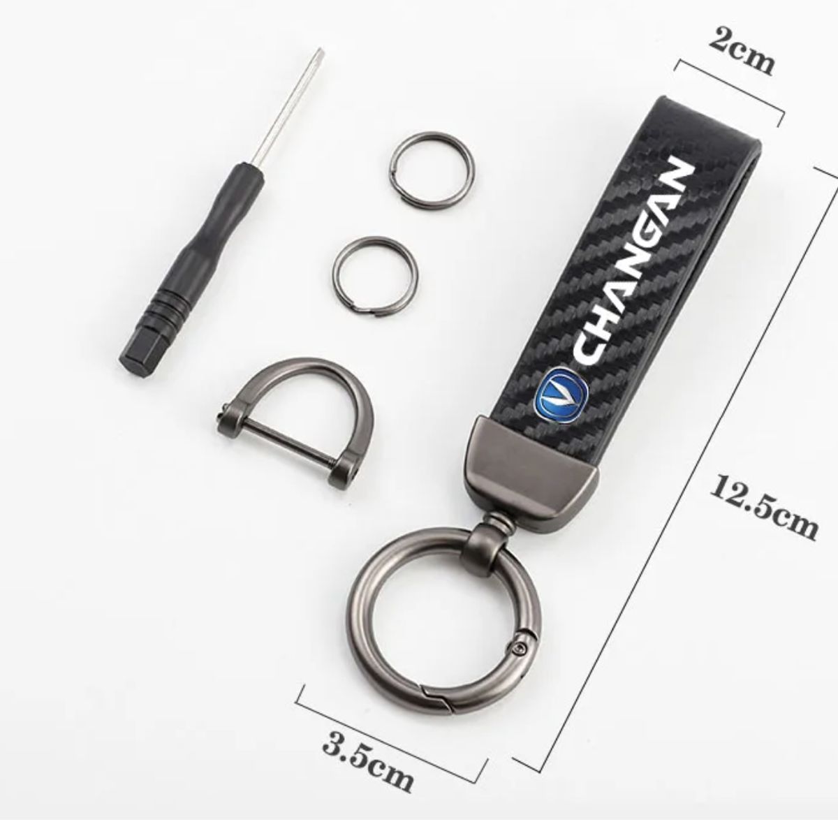 OEM - Llavero Changan color negro carbono