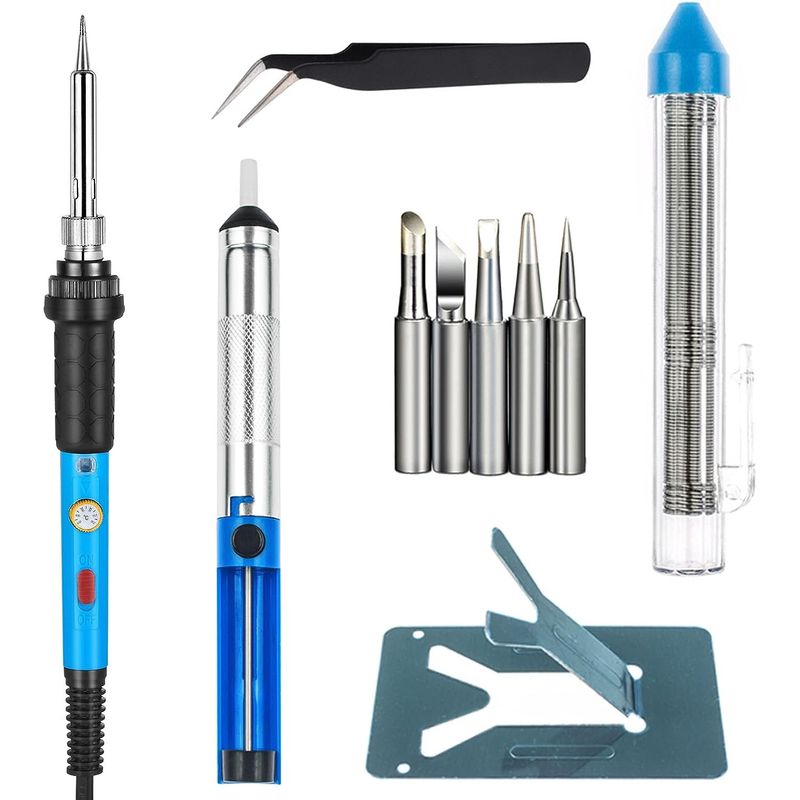 GENERICO - Kit Soldador Completo Cautin Electrico Regulable Premium