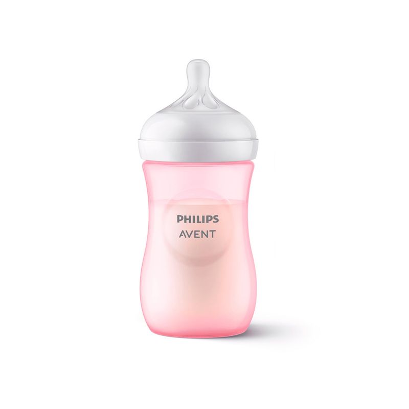 AVENT - Mamadera Avent SCY90311 Natural Response 260ml Rosada 1m+