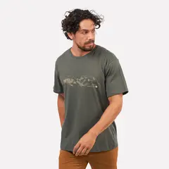 ATAKAMA OUTDOOR - Polera Manga Corta Hombre Cuernos del Paine