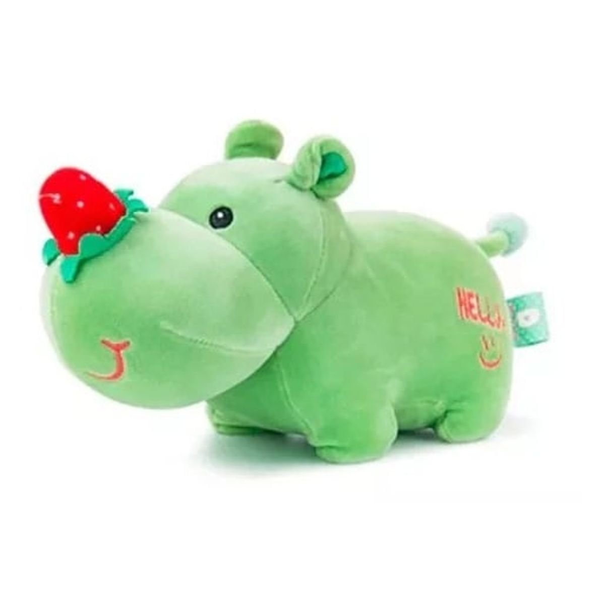 GENERICO - Peluche hipopotamos pequeño super suave 25cm  [ verde ]