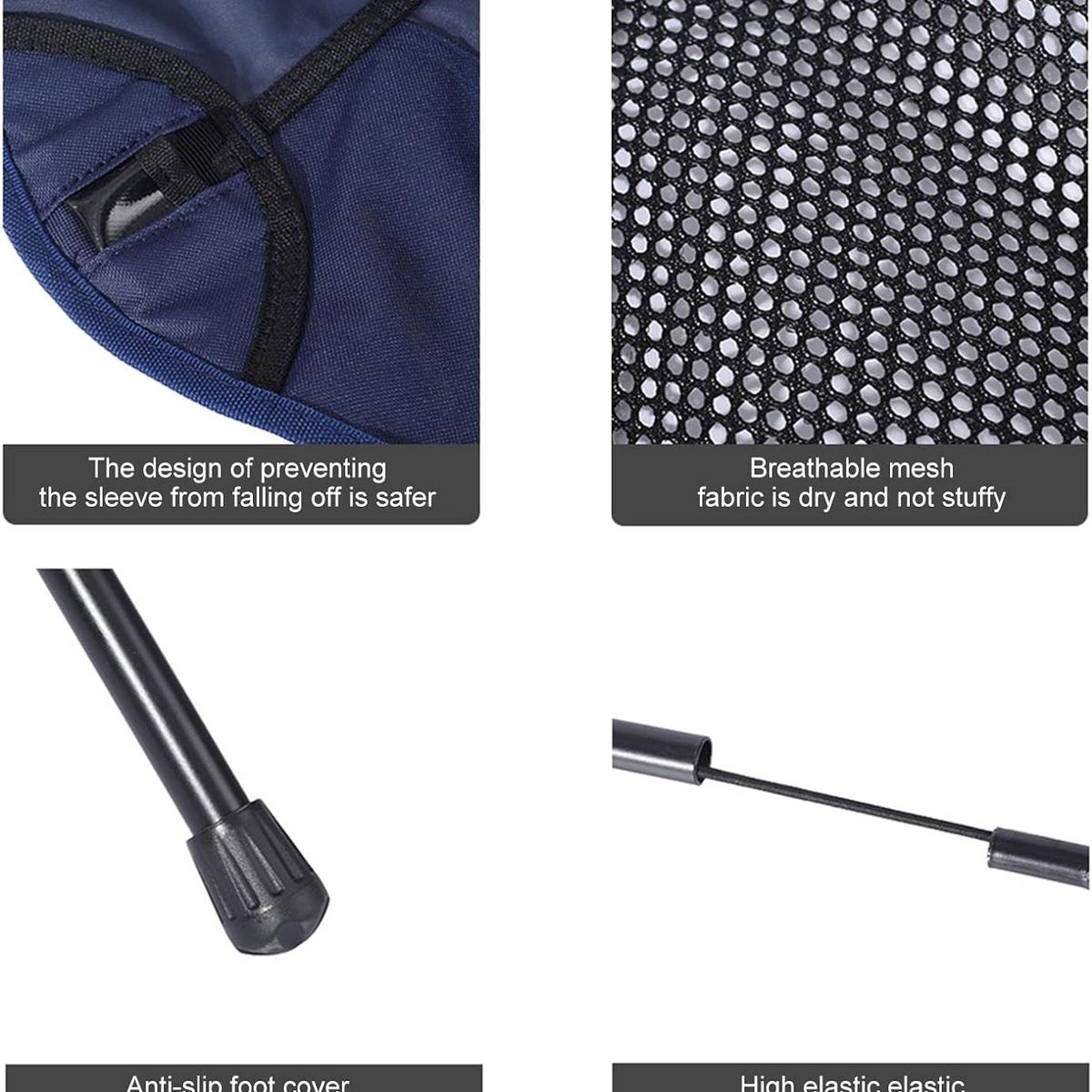 GENERICO - Silla De Camping Plegable Portatil De Playa Con Bolso Azul