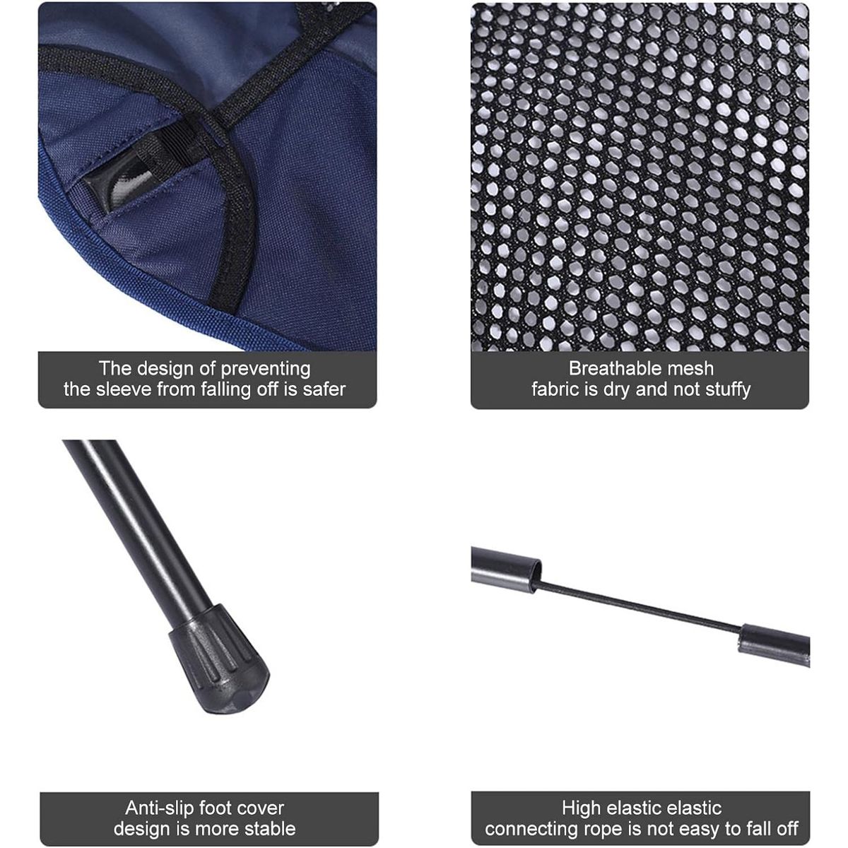 GENERICO - Silla De Camping Plegable Portatil De Playa Con Bolso Azul