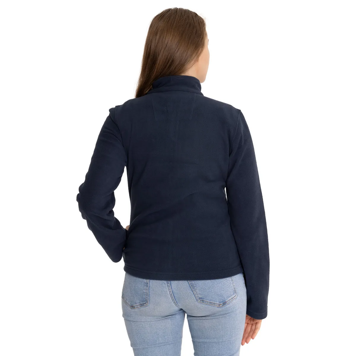 CAT - Polar Mujer Microfleece Full Zip Azul Marino CAT