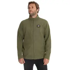 CAT - Polar Casual Hombre Microfleece Full Zip Verde Musgo
