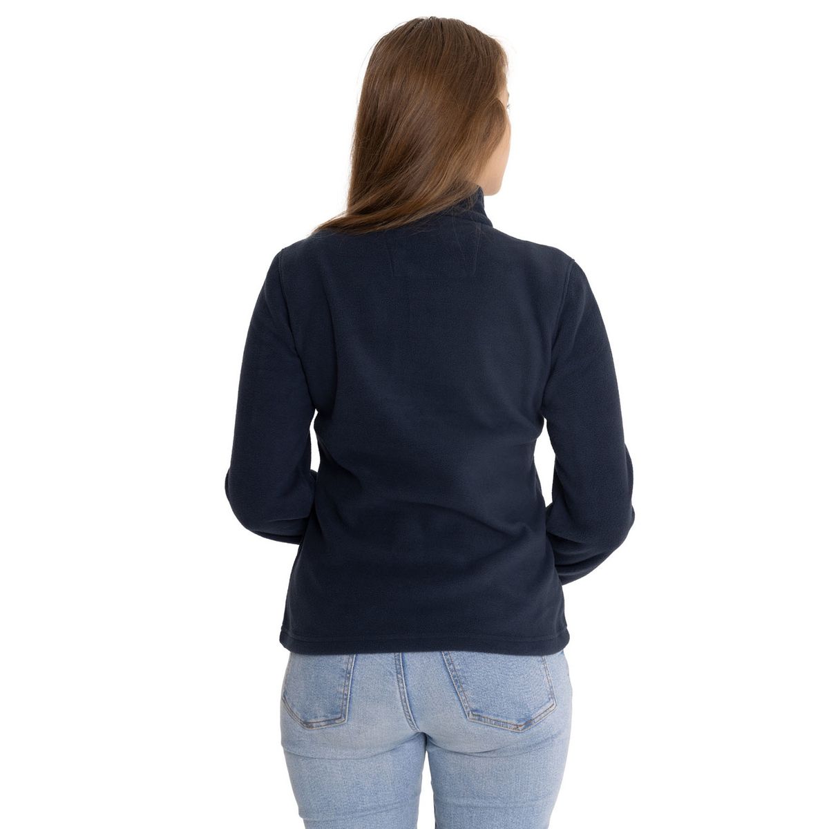 CAT - Polar Mujer Microfleece Quarter Zip Azul CAT