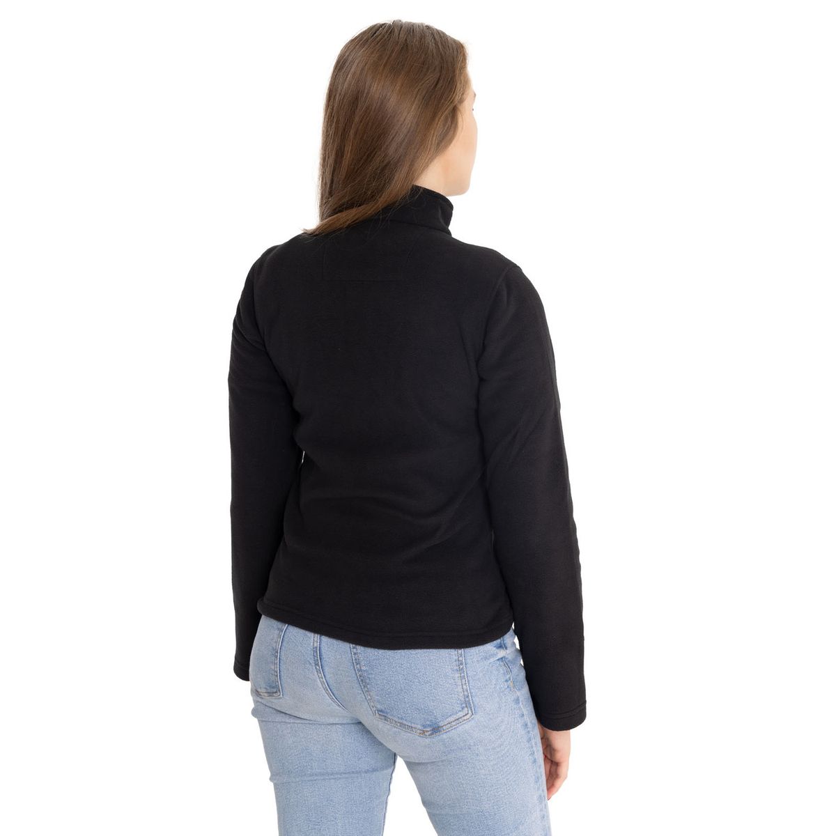 CAT - Polar Mujer Microfleece Quarter Zip Negro CAT