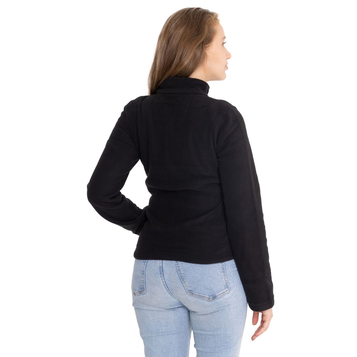 CAT - Polar Mujer Microfleece Full Zip Negro CAT