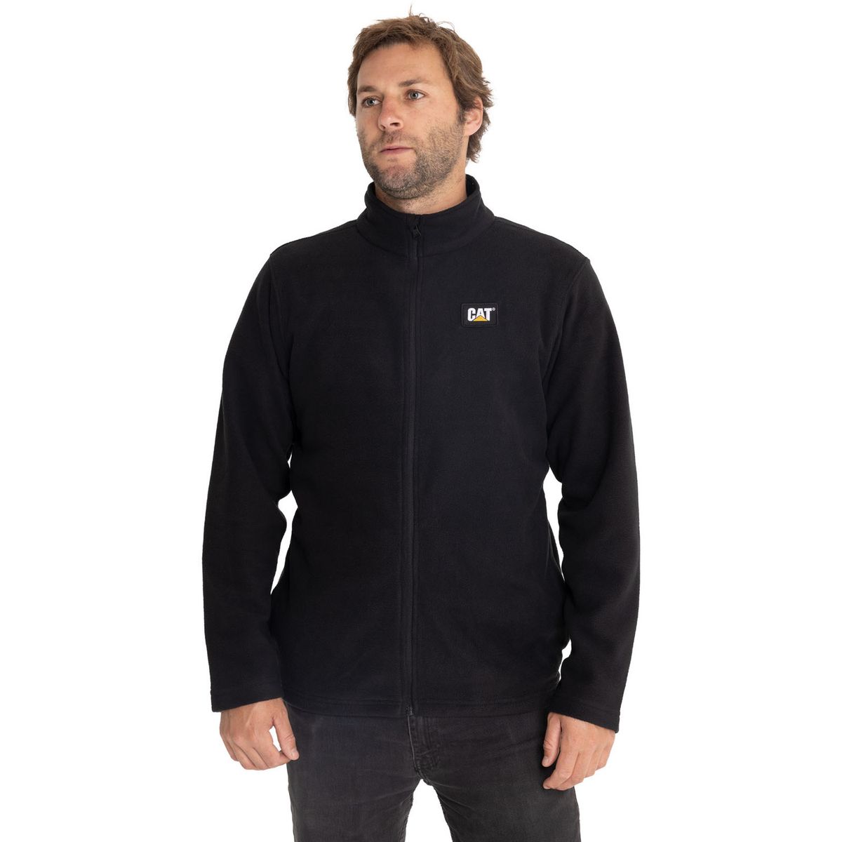 CAT - Polar Casual Hombre Microfleece Full Zip Negro CAT