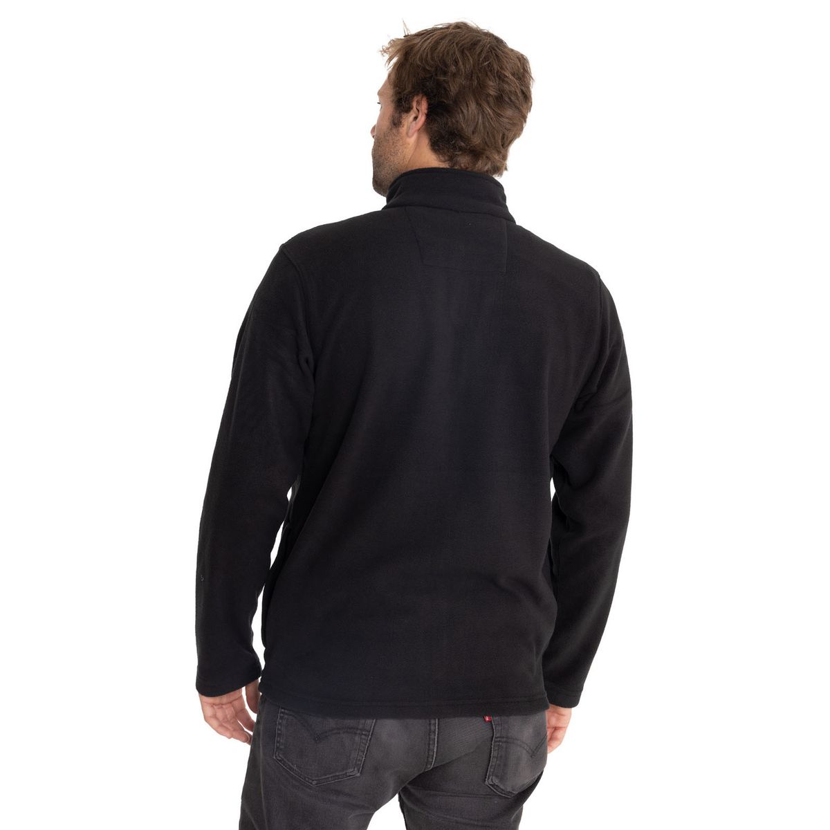 CAT - Polar Casual Hombre Microfleece Full Zip Negro CAT