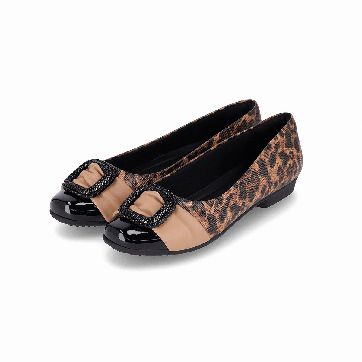 PICCADILLY - Zapato Raquel Negro/Animal Print  Piccadilly