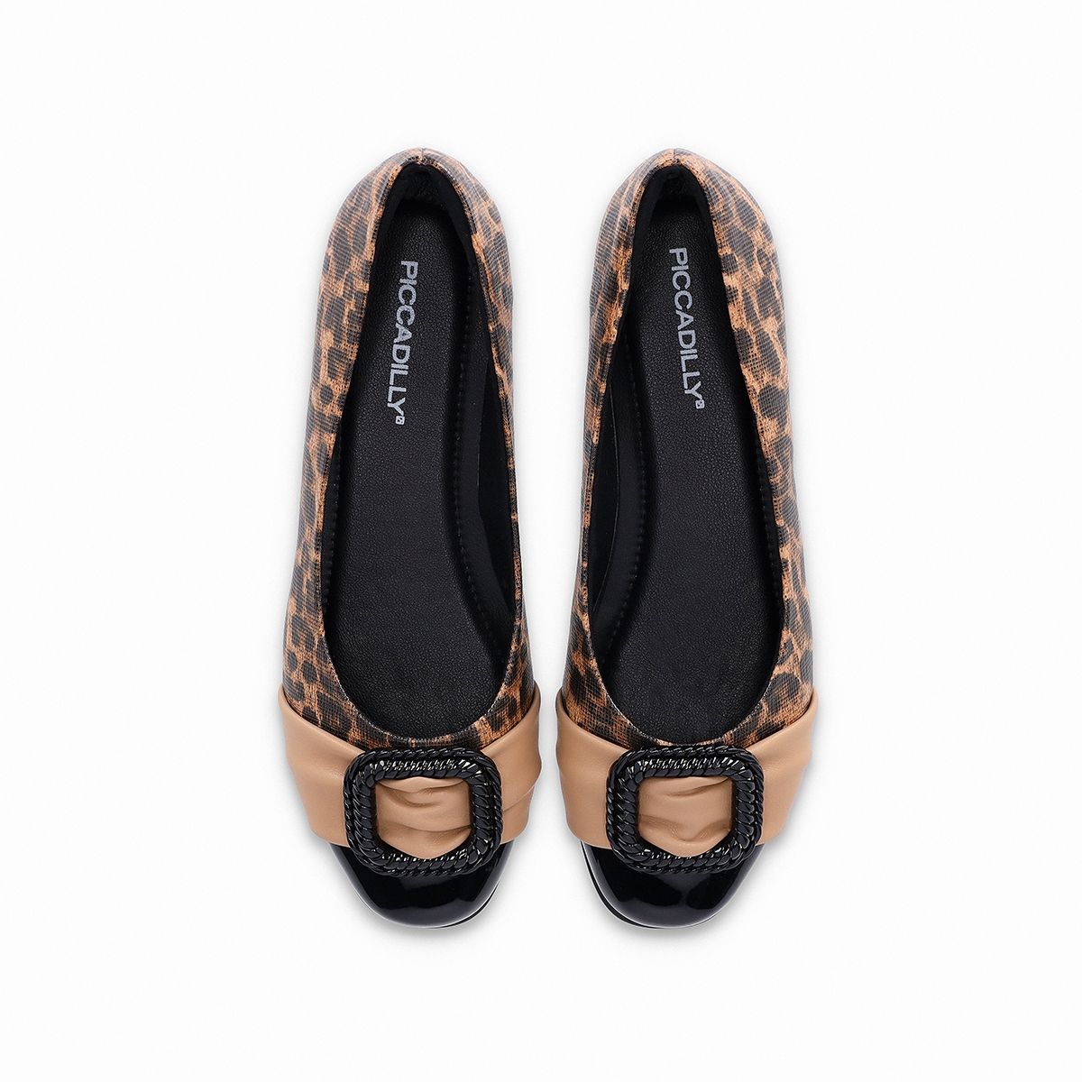 PICCADILLY - Zapato Raquel Negro/Animal Print  Piccadilly