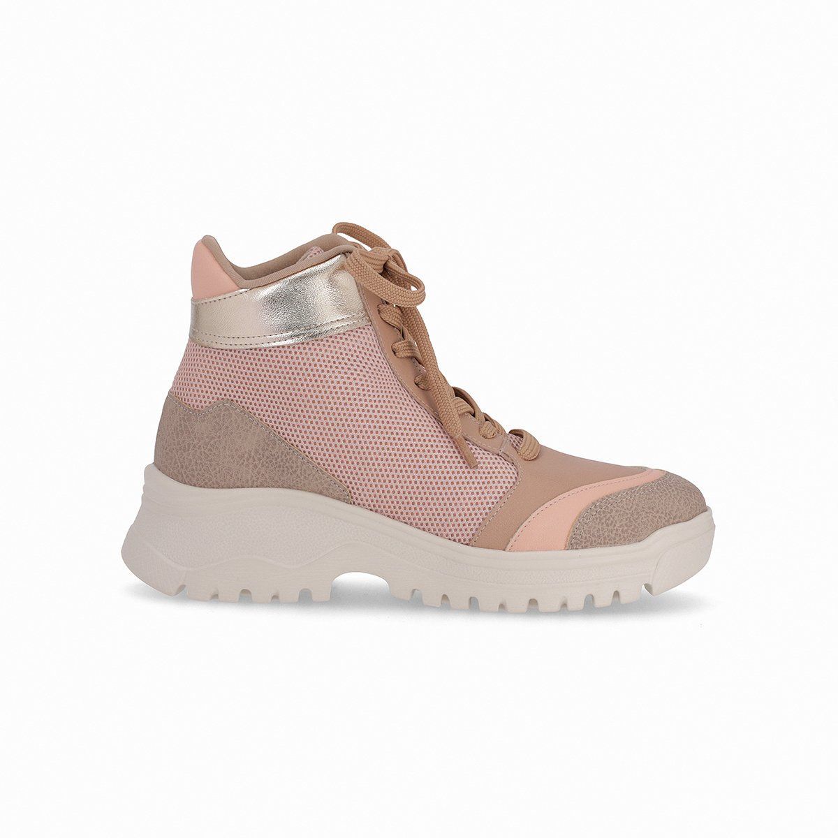 PICCADILLY - Zapatilla Urbana Mujer 2 Lana Rosa/Dorado Piccadilly