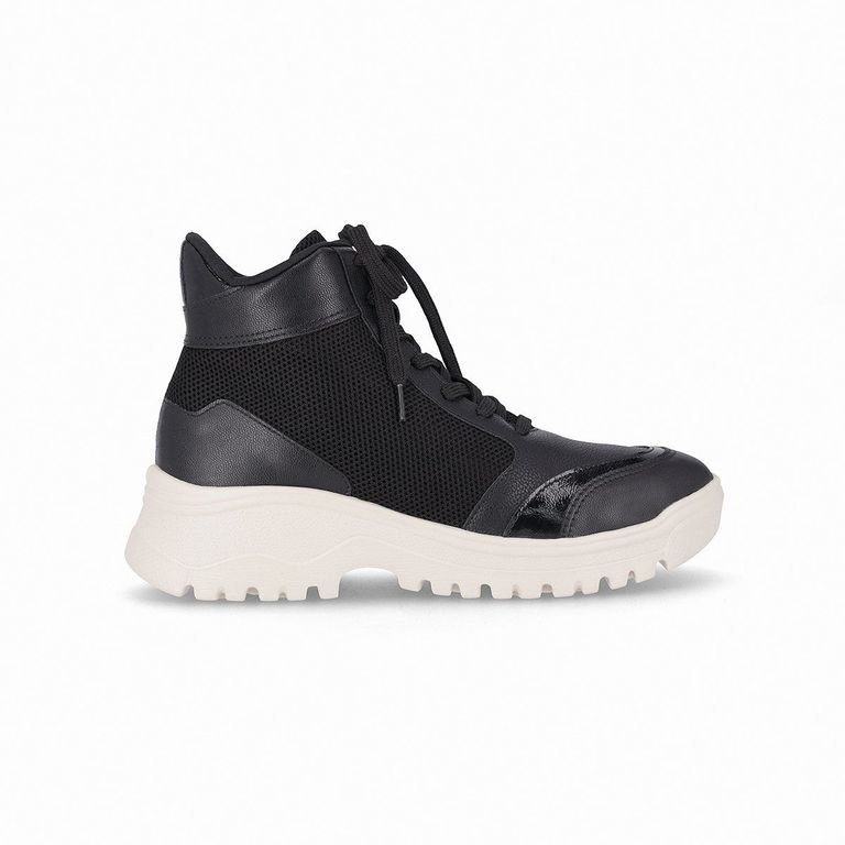 Zapatilla Urbana Mujer Negro Lana