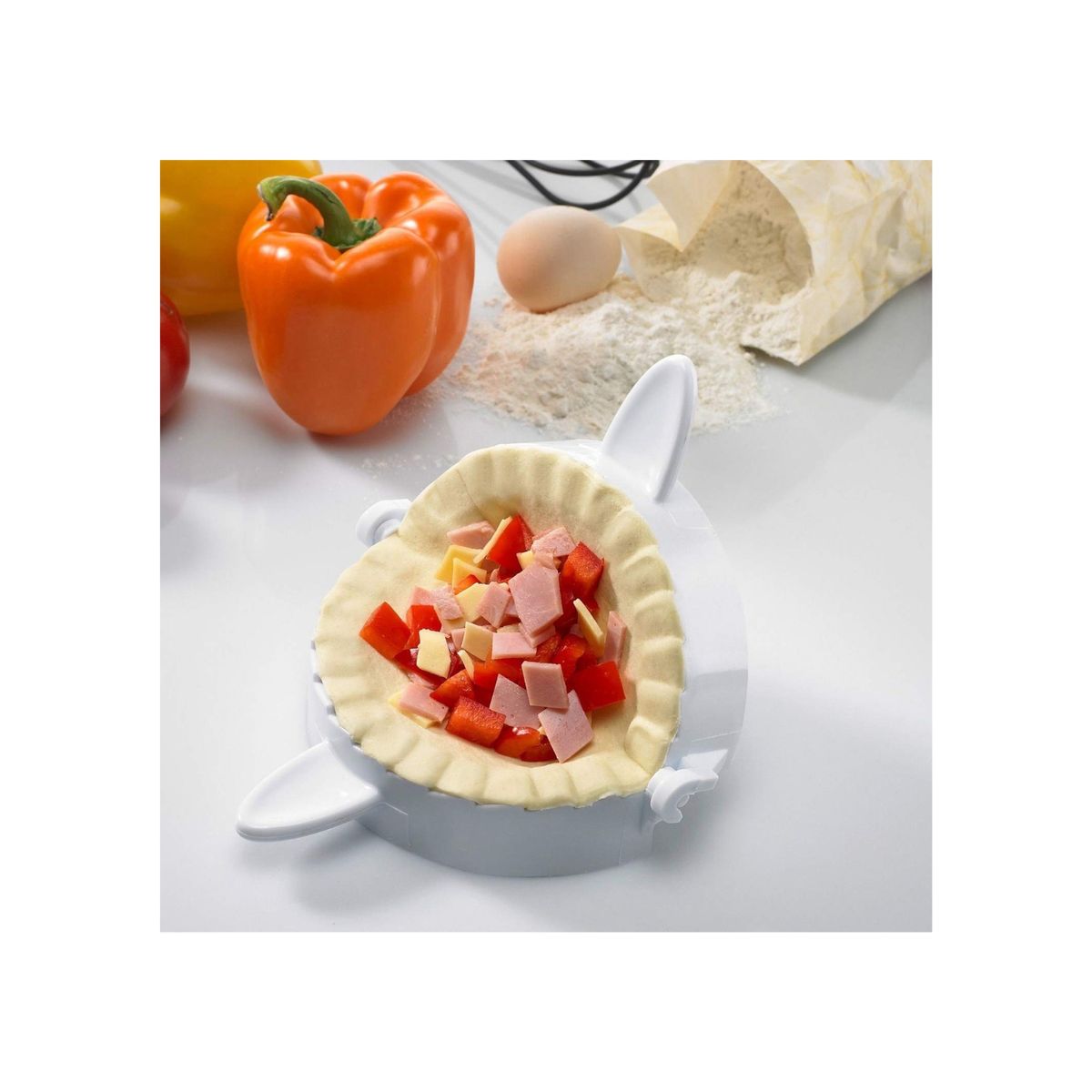 GENERICO - Set 3 Moldes Plasticos Para Empanadas de diferente Tamaño.