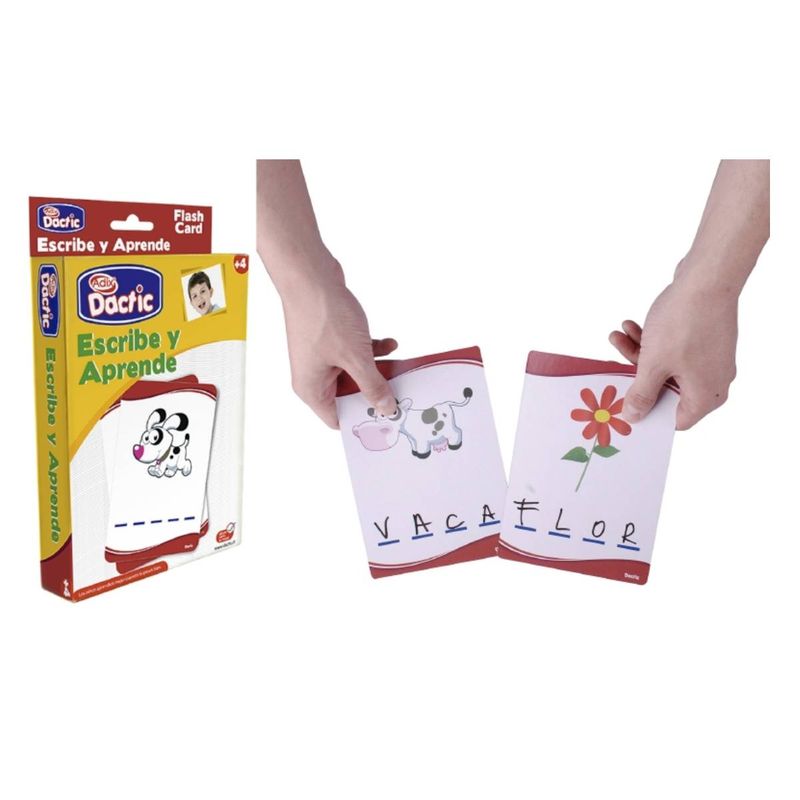 DACTIC - Láminas DACTIC escribe y aprende para bebés 56 tarjetas