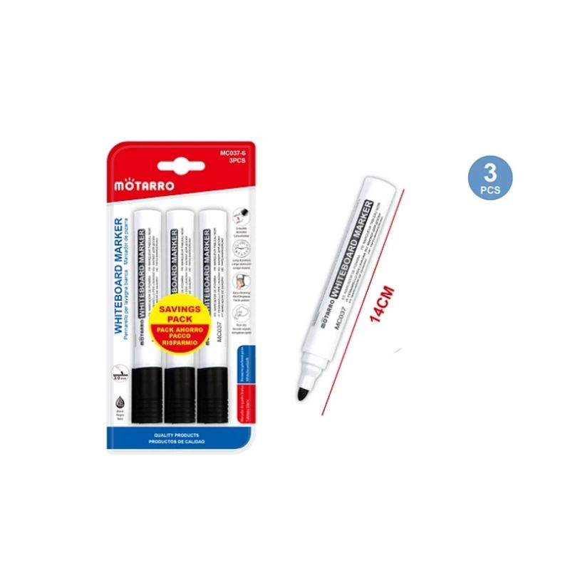 GENERICO - Marcador De Pizarra Negro 3 Pcs
