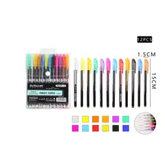 GENERICO - Bolígrafo Glitter Fluor 12 Pcs