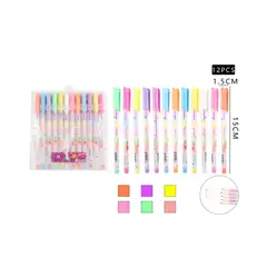 GENERICO - Bolígrafo Gel Multicolor 12 Pcs