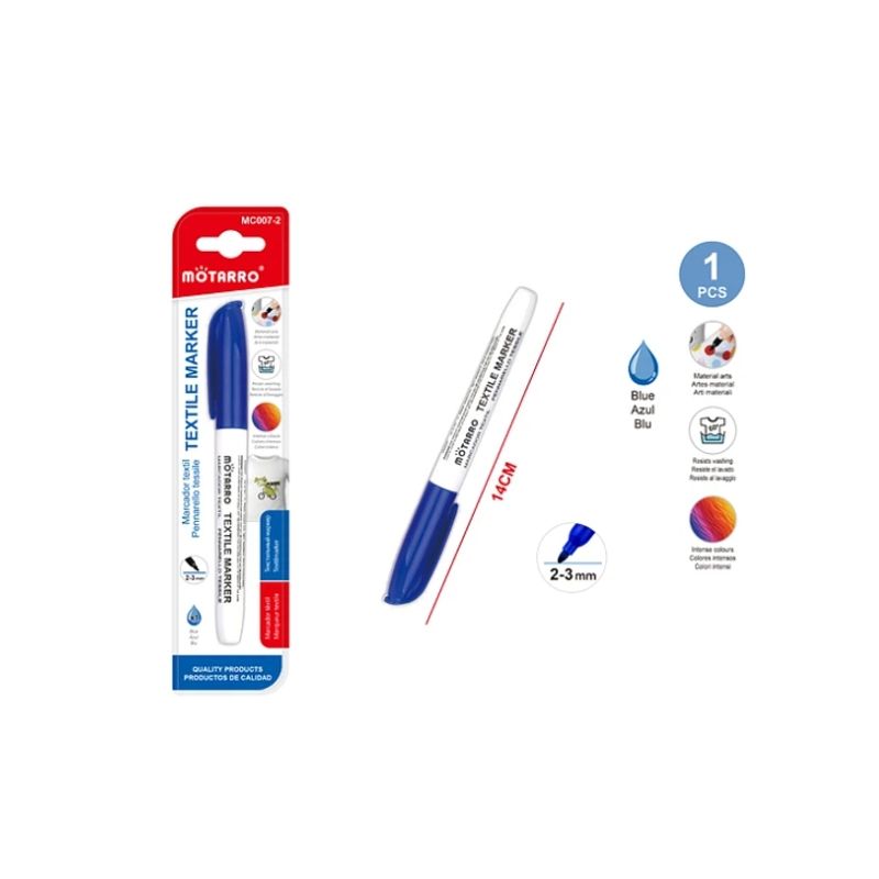 GENERICO - Marcador Textil Azul 2-3 mm