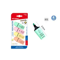 GENERICO - Marcadores Destacadores 4 Pcs Papeleria