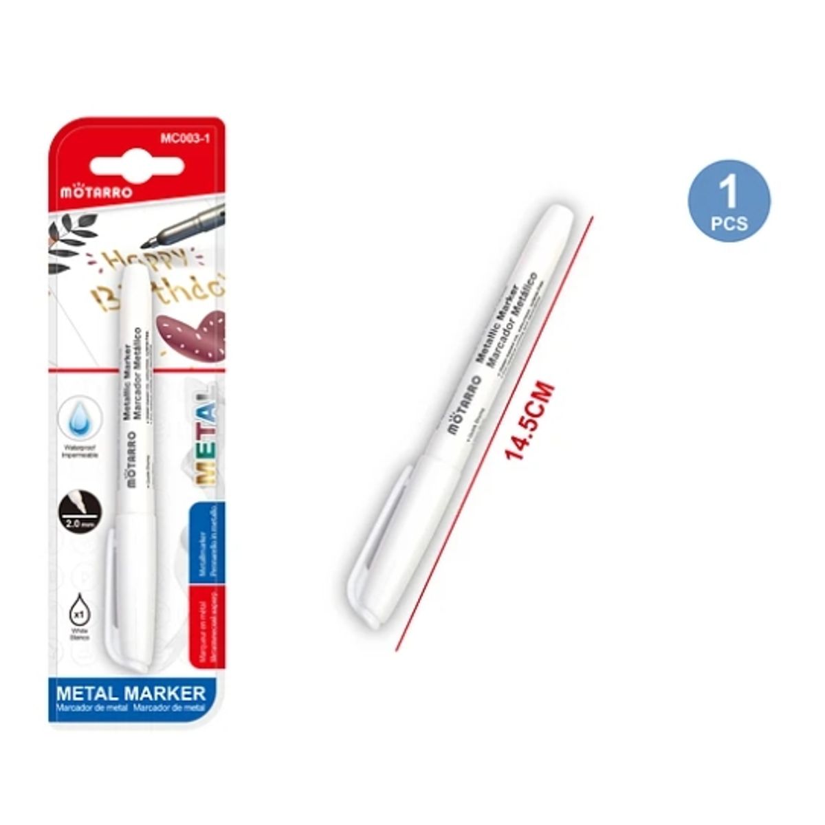 GENERICO - Marcador De Pintura Blanco 2.0 mm