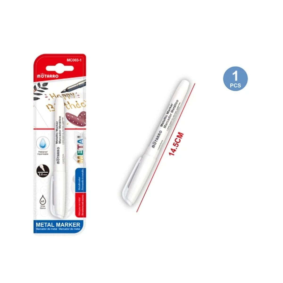 GENERICO - Marcador De Pintura Blanco 2.0 mm