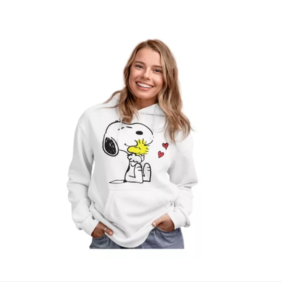 GENERICO - Poleron Dama Snoopy Charlie Brown Peanuts Algodon Estam