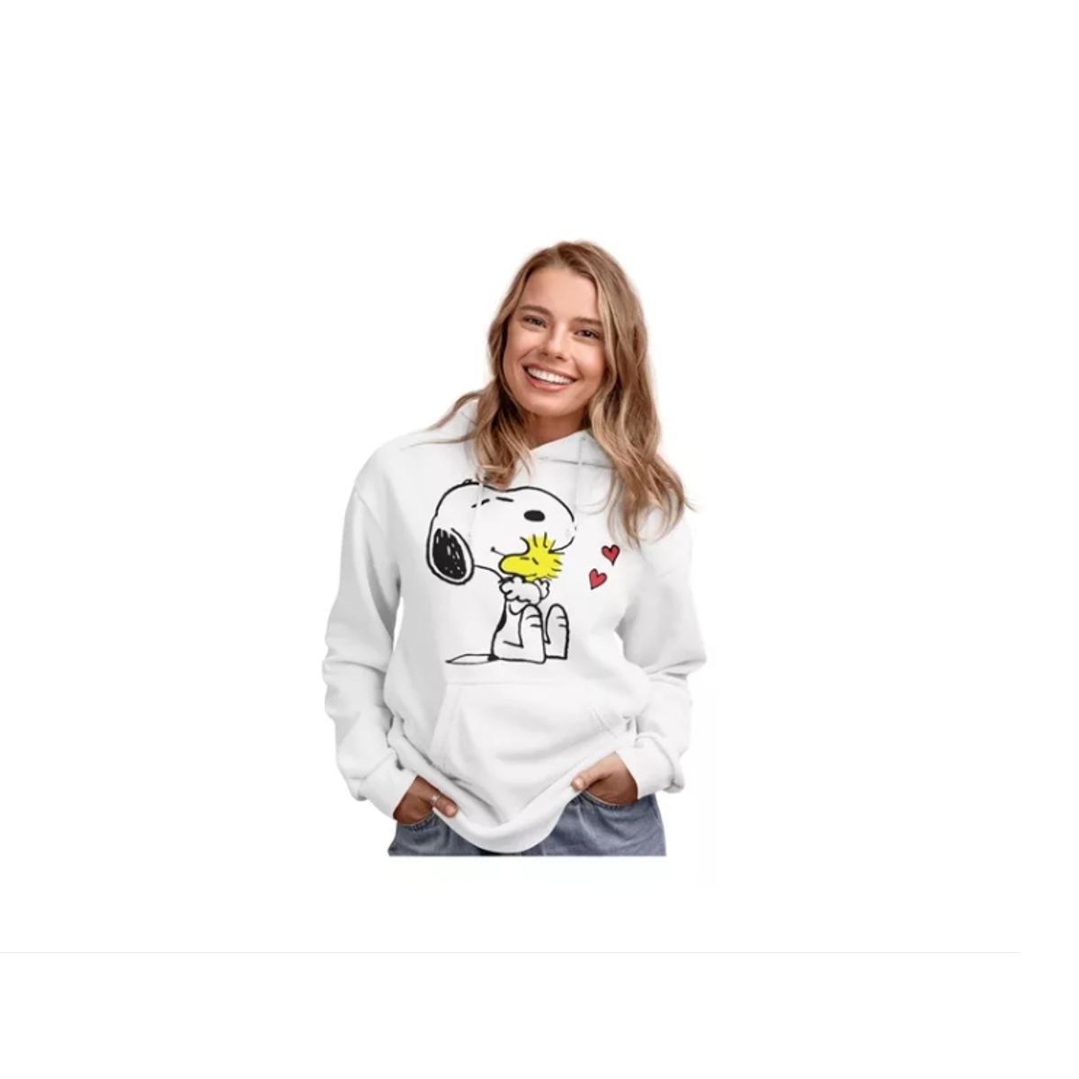 GENERICO - Poleron Dama Snoopy Charlie Brown Peanuts Algodon Estam