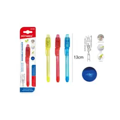 GENERICO - Bolígrafo Invisible 13 Cm Set 3 Unidades