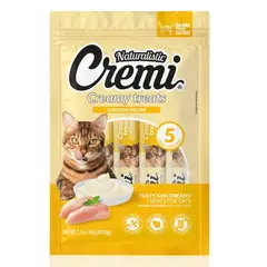 NATURALIST - Naturalistic Snack Gato Cremi Pollo, 5 Tubos.
