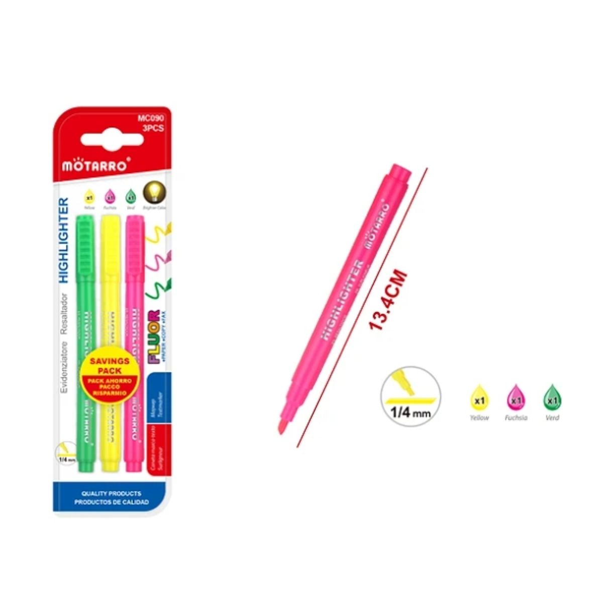 GENERICO - Marcador De Pintura Fucsia 14x5Cm